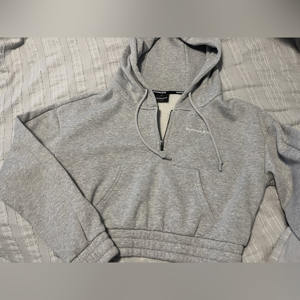Alphalete capital crop hoodie Clearance